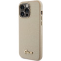 Kryt Guess GLITTER GLOSSY SCRIPT iPhone 15 Pro Max - zlatý