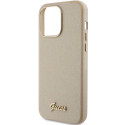 Kryt Guess GLITTER GLOSSY SCRIPT iPhone 15 Pro Max - zlatý