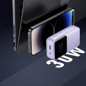 Joyroom JR-PBC06 mini power bank with built-in USB-C / Lightning cables 30W 10000mAh - purple