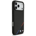 BMW pouzdro M Carbon Tricolor Line MagSafe pro iPhone 17 Pro Max – černé
