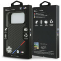 BMW pouzdro M Carbon Tricolor Line MagSafe pro iPhone 17 Pro Max – černé