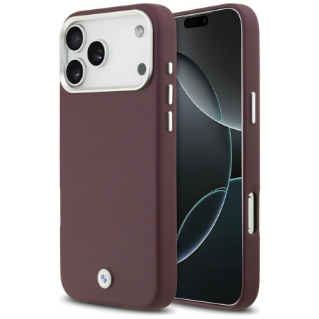 BMW Sign kovové pouzdro Full Wrapped MagSafe na iPhone 17 Pro Max - červené