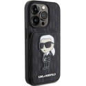Kryt Karl Lagerfeld IKONIK pro iPhone 15 Pro - černý