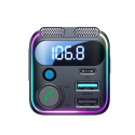 Joyroom JR-CCB01 48W 2x USB-A USB-C FM vysílač s duálním mikrofonem - černý