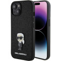 Kryt Karl Lagerfeld IKONIK pro iPhone 15 - černý