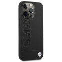 BMW pouzdro BMHMP14LSLLBK iPhone 14 Pro 6,1" černý pevné Signature Logo Imprint Magsafe