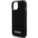 Kryt Karl Lagerfeld Rhinestone Logo pro iPhone 15 – černý