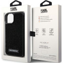 Kryt Karl Lagerfeld Rhinestone Logo pro iPhone 15 – černý