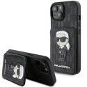 Kryt Karl Lagerfeld IKONIK pro iPhone 15 – černý