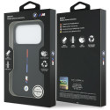 BMW pouzdro M Silicon Tricolor Line MagSafe pro iPhone 17 Pro – černé