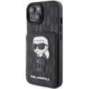 Kryt Karl Lagerfeld IKONIK pro iPhone 15 – černý