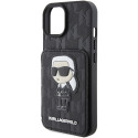 Kryt Karl Lagerfeld IKONIK pro iPhone 15 – černý