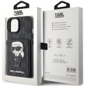 Kryt Karl Lagerfeld IKONIK pro iPhone 15 – černý