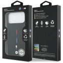 BMW silikonové pouzdro M Silicon Tricolor Line MagSafe pro iPhone 17 Pro Max – černé