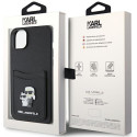 Pouzdro Karl Lagerfeld SAFFIANO CARDSLOT iPhone 15 - černé