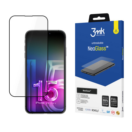 Ochranné sklo 3mk NEOGlass™ iPhone 15 Plus