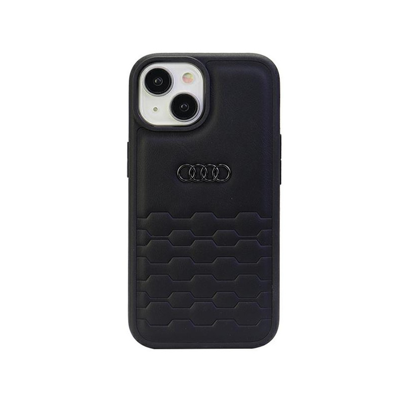 Kryt Audi GT SYNTHETIC LEATHER pro iPhone 15 Plus - černý