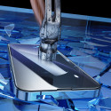 JOYROOM JR-DH10 Ochranné sklo s odstraňovačem prachu 2.5D FULL-COVER 0.33mm pro iPhone 14 Pro, montážní rámeček