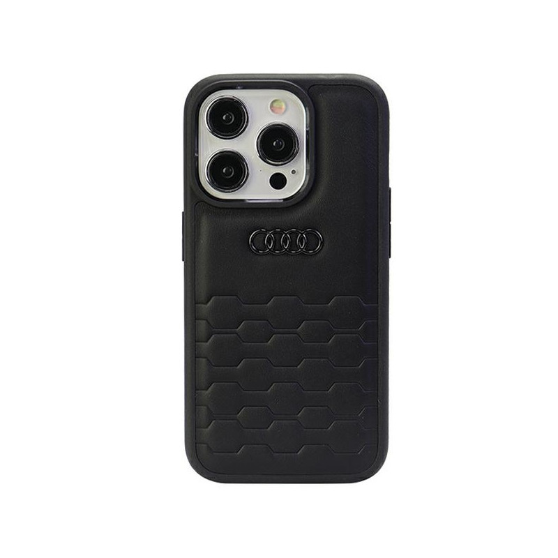 Pouzdro Audi GT Synthetic Leather pro iPhone 15 Pro Max - černé