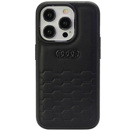 Pouzdro Audi GT Synthetic Leather iPhone 15 Pro Max - černé