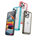 AG PREMIUM Zesílené pouzdro s pružným rámem pro iPhone 15 Pro Max Outer Space - průhledné