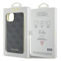 Kryt Guess 4G CHARMS COLLECTION iPhone 15 Plus - šedá