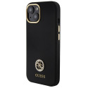 Kryt Guess Logo Strass 4G pro iPhone 15 - černý