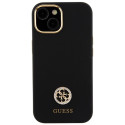 Kryt Guess Logo Strass 4G pro iPhone 15 - černý