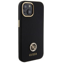 Kryt Guess Logo Strass 4G pro iPhone 15 - černý