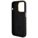 Kryt Guess SILICONE LOGO STRASS 4G pro iPhone 15 Pro Max - černý