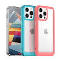 AG PREMIUM Zesílené pouzdro s pružným rámem pro iPhone 15 Pro Max Outer Space - průhledné