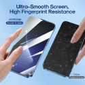 JOYROOM JR-DH12 Ochranné sklo s odstraňovačem prachu 2.5D FULL-COVER 0.33mm pro iPhone 14 Pro Max, montážní rámeček