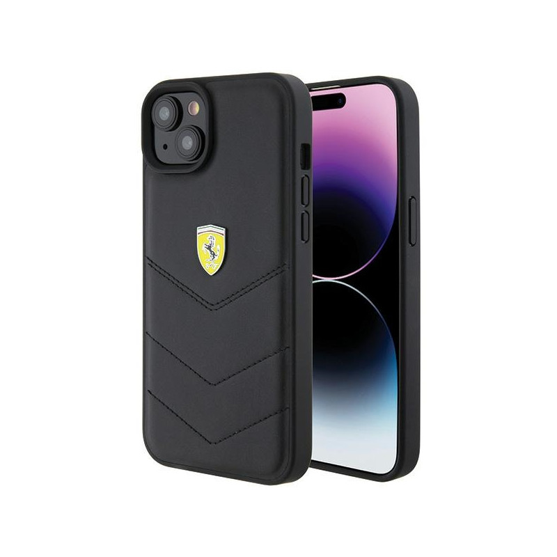Kryt Ferrari FEHCP15MRDUK pro iPhone 15 Plus - černý/černý