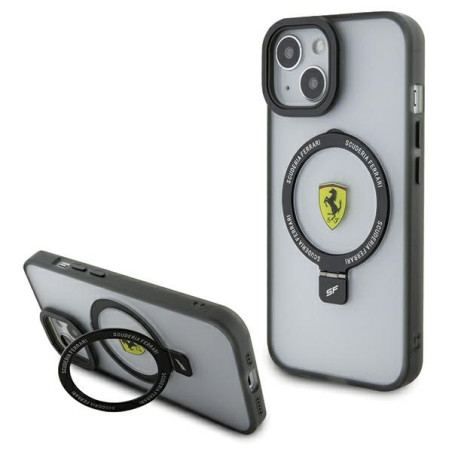 Kryt Ferrari FEHMP15SUSCAH pro iPhone 15 6.1" MagSafe - transparentní