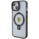 Kryt Ferrari FEHMP15SUSCAH pro iPhone 15 6.1" MagSafe - transparentní