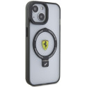 Kryt Ferrari FEHMP15SUSCAH pro iPhone 15 6.1" MagSafe - transparentní