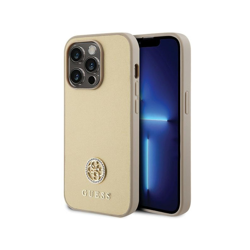 Kryt Guess GUHCP15LPS4DGPD pro iPhone 15 Pro - zlatá/zlatá