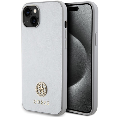 Kryt Guess GUHCP15MPS4DGPS pro iPhone 15 Plus stříbrný