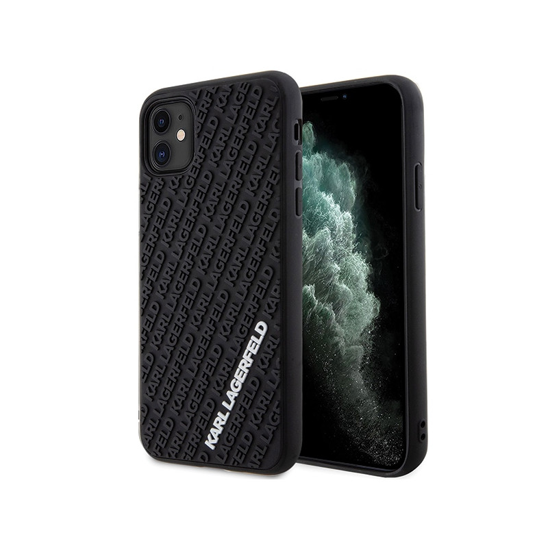 Kryt Karl Lagerfeld KLHCN613DMKRLK pro iPhone 11 - černá/černá