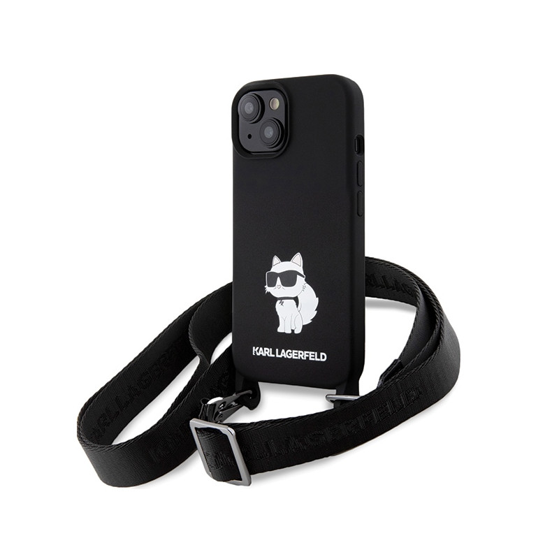 Kryt Karl Lagerfeld KLHCP15SSCBSCNK pro iPhone 15 - černá/černá