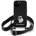 Kryt Karl Lagerfeld KLHCP15SSCBSCNK iPhone 15 černá/černá