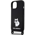 Kryt Karl Lagerfeld KLHCP15SSCBSCNK iPhone 15 černá/černá