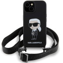 Kryt Karl Lagerfeld KLHCP15SSCBSKNK iPhone 15 6,1" černý