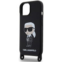 Kryt Karl Lagerfeld KLHCP15SSCBSKNK iPhone 15 6,1" černý