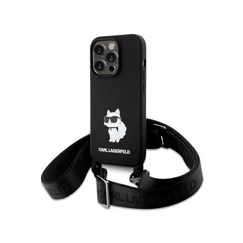 Kryt Karl Lagerfeld KLHCP15XSCBSCNK pro iPhone 15 Pro Max - černá/černá