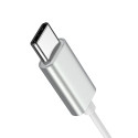 Sluchátka do uší Joyroom JR-EC06 USB-C - stříbrná