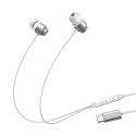 Sluchátka do uší Joyroom JR-EC06 USB-C - stříbrná