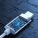 Sluchátka do uší Joyroom JR-EC06 USB-C - stříbrná