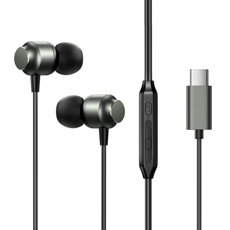 Sluchátka do uší Joyroom JR-EC06 USB-C - šedá
