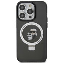 Kryt Karl Lagerfeld KLHMP13LHMRSKCK pro iPhone 13 Pro černý